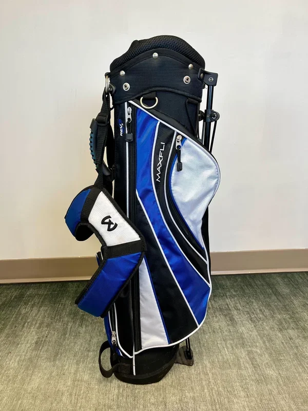 Maxfli Rev 3 Kids Stand Golf Bag Blue/Black/White 5 Dividers 4 Pockets