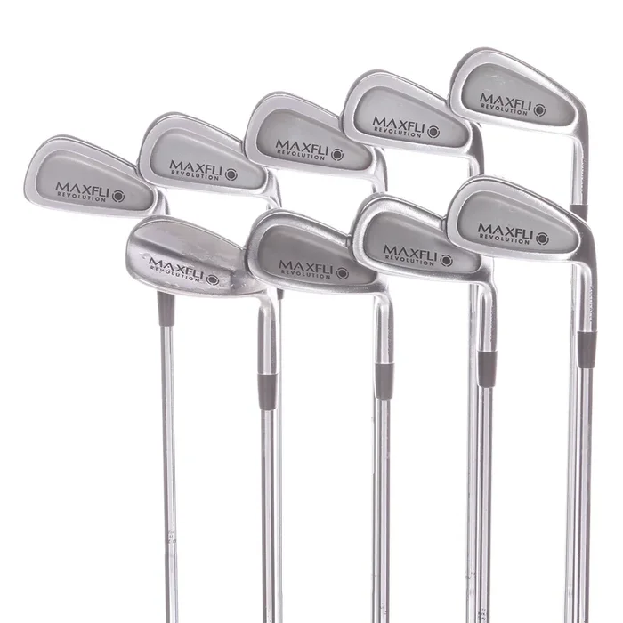 Maxfli Revolution Steel Mens Right Hand Irons 3-SW Regular – Dynamic Gold R300U
