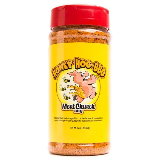 Meat Church BBQ Honey Hog Hot BBQ Rub 13oz Shaker