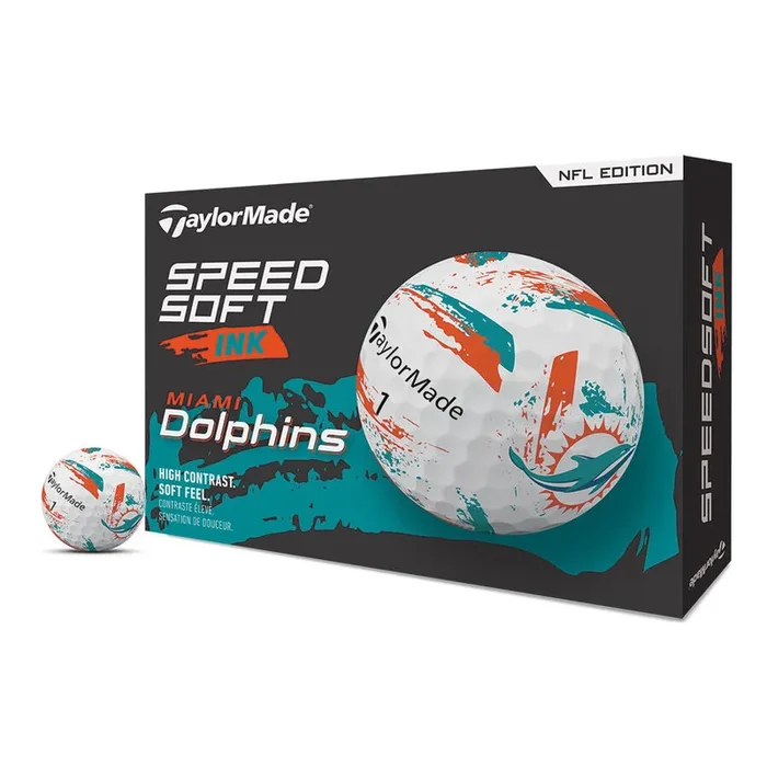 Miami Dolphins SpeedSoft Ink Golf Balls