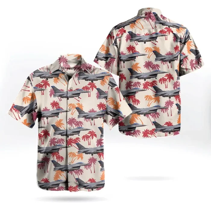 Minnesota Air National Guard 148th Fighter Wing Lockheed Martin F-16CM Fighting Falcon Hawaiian Shirt – Fanshubus.com