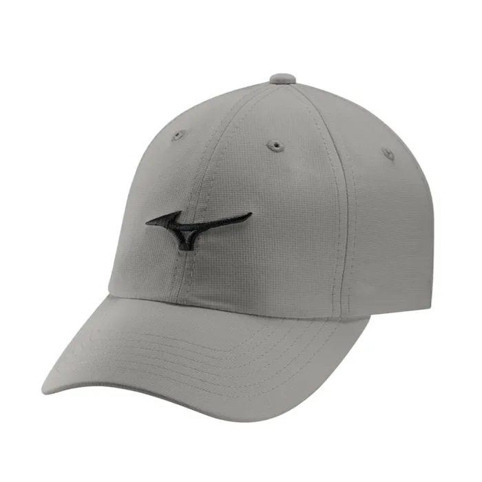 Mizuno Adjustable Lightweight Cap – Frost Grey/Black