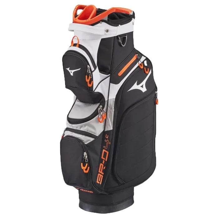 Mizuno BR-D4C Cart Bag – Black/White