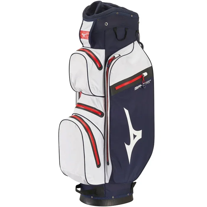 Mizuno BR-DRI Waterproof Cart Bag – Navy/White