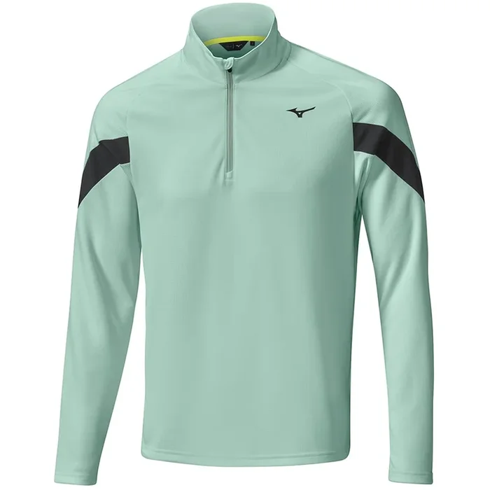 Mizuno Breath Thermo Drop 1/4 Zip Pullover – Blue Green