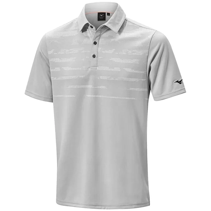 Mizuno Breath Thermo Winter Jacquard Polo Shirt – Grey
