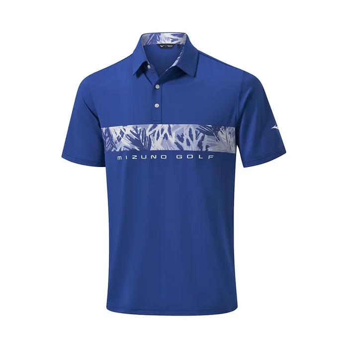 Mizuno Cali Stripe Polo / Blue
