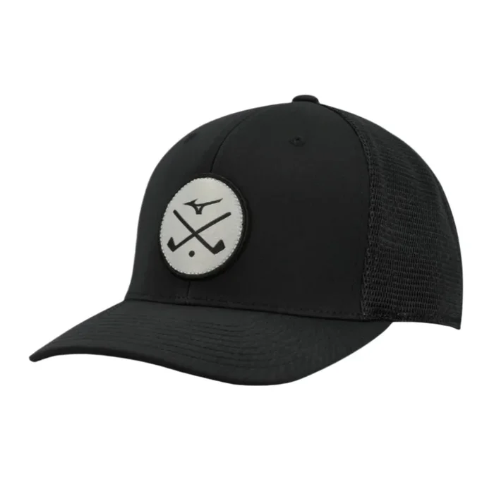 Mizuno Crossed Clubs Meshback Cap – Black