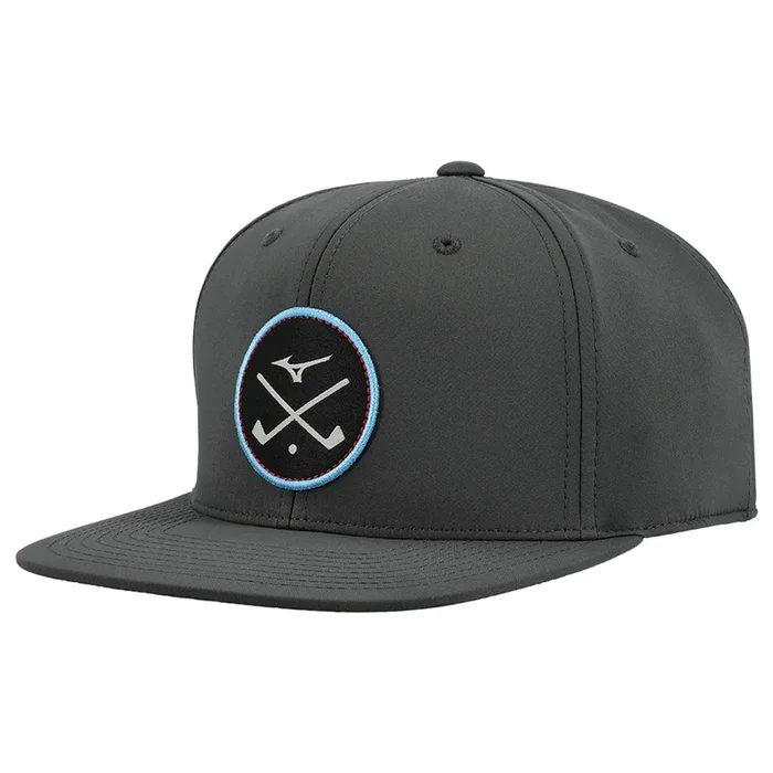 Mizuno Crossed Clubs Snapback Cap – Charcoal