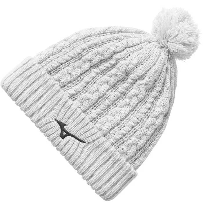 Mizuno Knit Bobble Hat – Grey