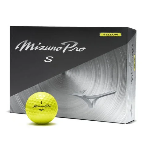 Mizuno Pro S Yellow Golf Balls – Dozen