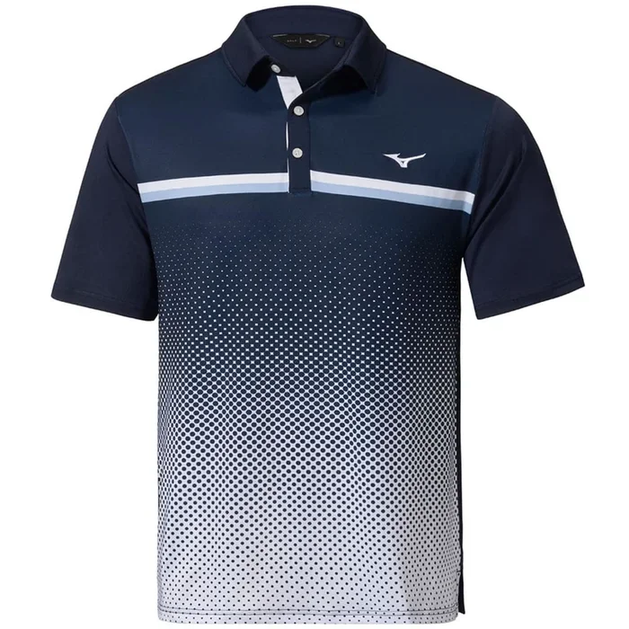 Mizuno Quick Dry Elite Gradient Polo Shirt – Deep Navy