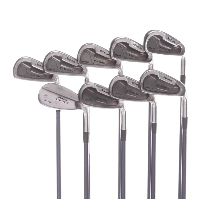 Mizuno T-Zoid MX-15 Graphite Men’s Right Irons 3-SW Regular – Mizuno Exsar Blue R