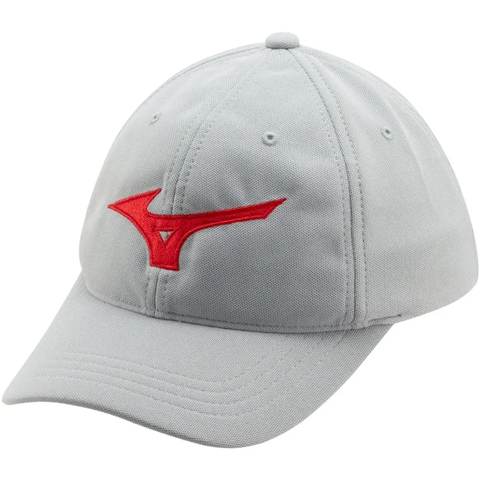 Mizuno Tour Adjustable Cap – Grey/Red