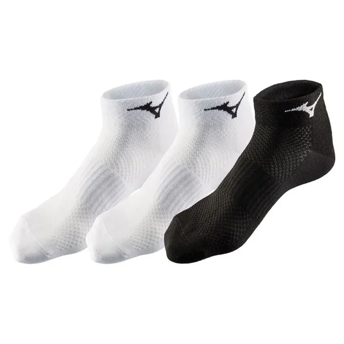 Mizuno Training Mid Socks (3 Pack) – White/Black