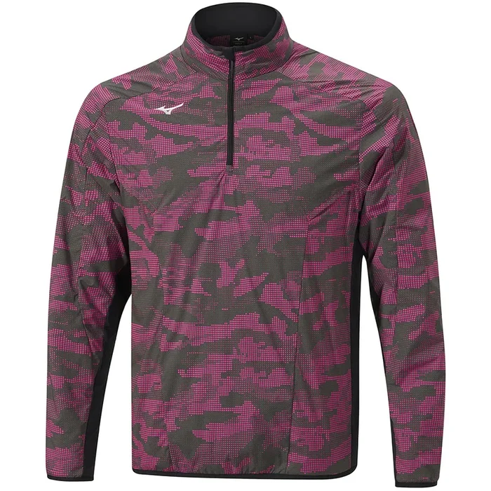 Mizuno Winter Stretch 1/4 Zip Jacket – Pink Camo