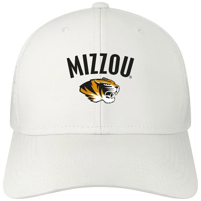Mizzou Tigers Legacy Tiger Head Mid-Pro Adjustable White Hat