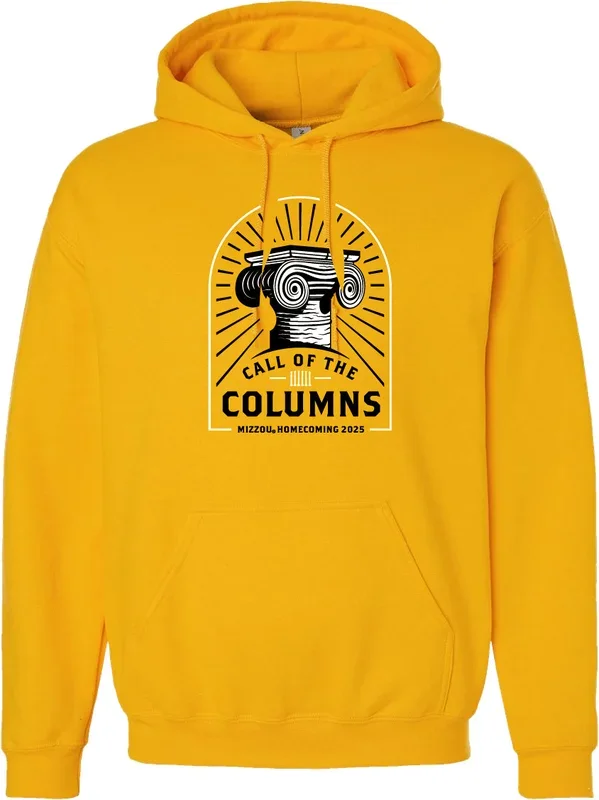 Mizzou Tigers Official Homecoming 2025 Call of the Columns Gold Hoodie