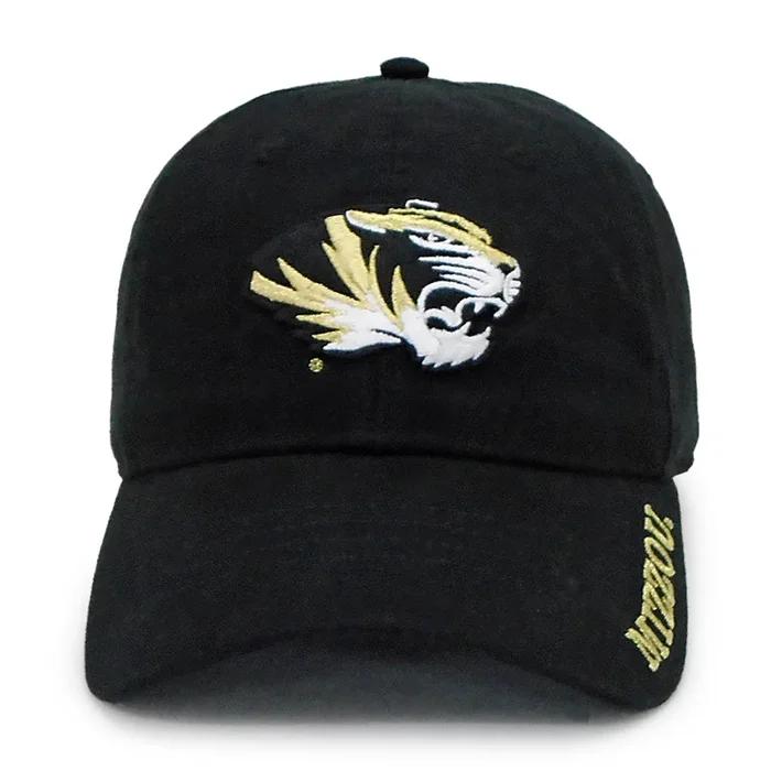 Mizzou Tigers Women’s Adjustable Glitter Tiger Head Black Hat