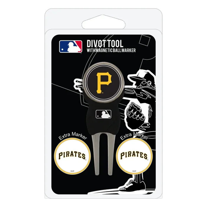 MLB Unisex Cool Divot Tool with Golf Ball Marker (Pittsburgh Pirates)