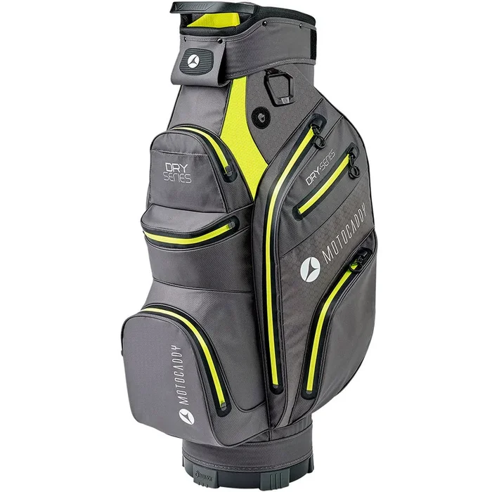 Motocaddy Dry Series Waterproof Cart Bag – Charcoal/Lime