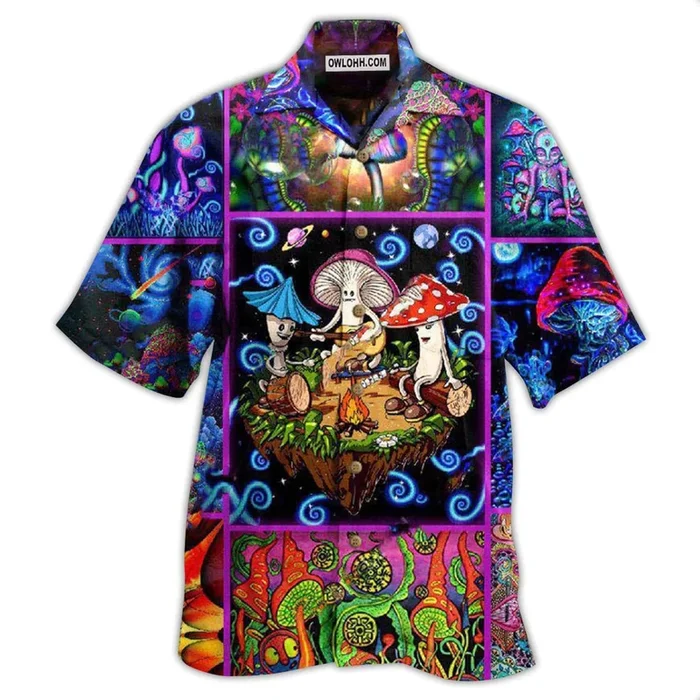 Mushroom Into The Woods I Go To Lose My Mind And Find My Soul – Hawaiian Shirt – Fanshubus – Fanshubus.com