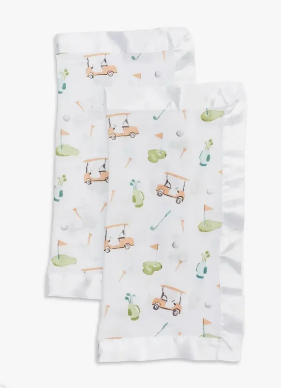 Muslin Security Blankets – Golf – 2 Pack