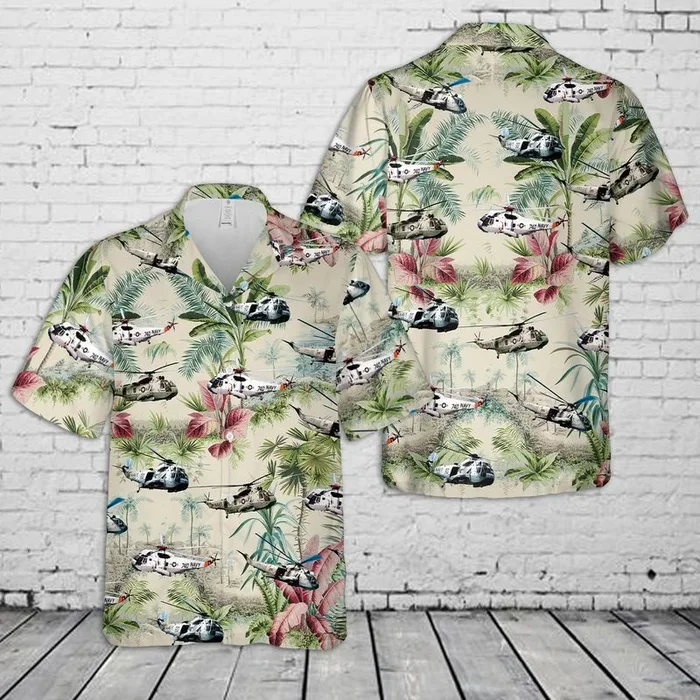 Navy Sikorsky SH-3 Sea King Hawaiian Shirt – Fanshubus.com