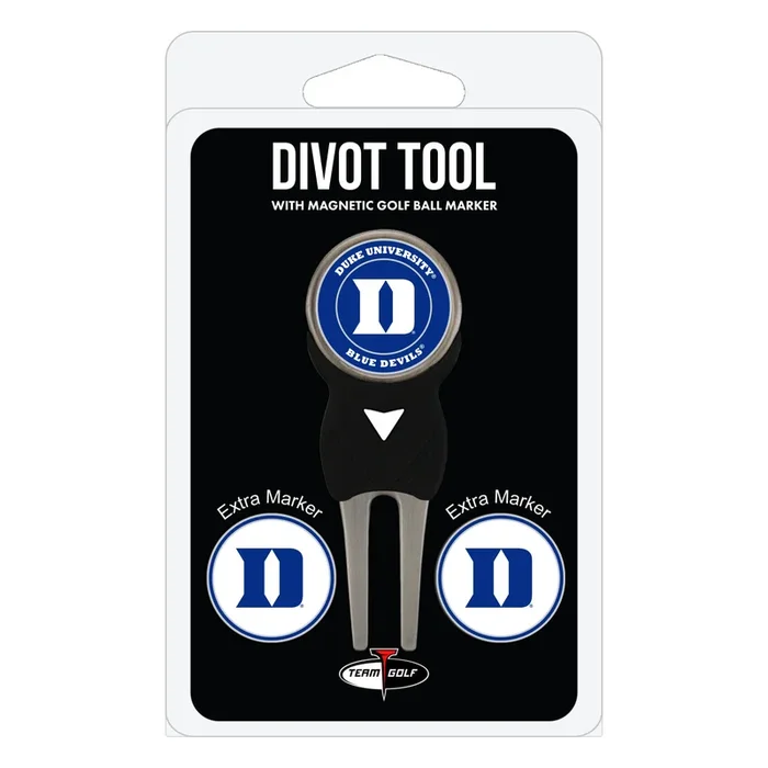 NCAA Personalized Divot Tool with 3 Double-Sided Golf Ball Marker (Duke Blue Devils)