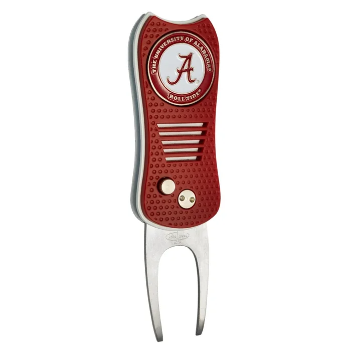 NCAA Professional Divot Repair Tool with Double-Sided Ball Marker (ALABAMA CRIMSON TIDE)