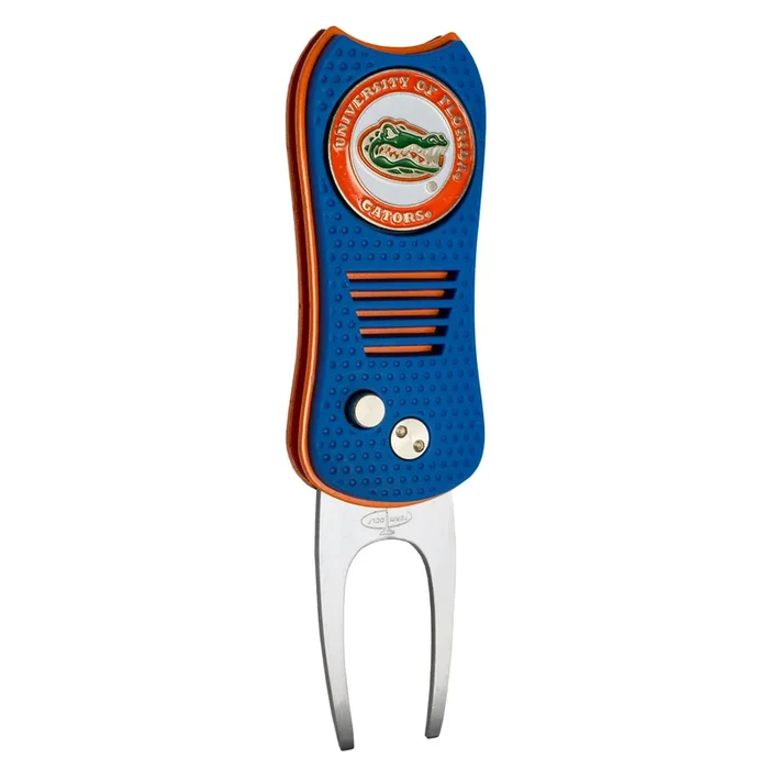 NCAA Professional Switchblade Divot Repair Tool with Double-Sided Ball Marker (Florida Gators)