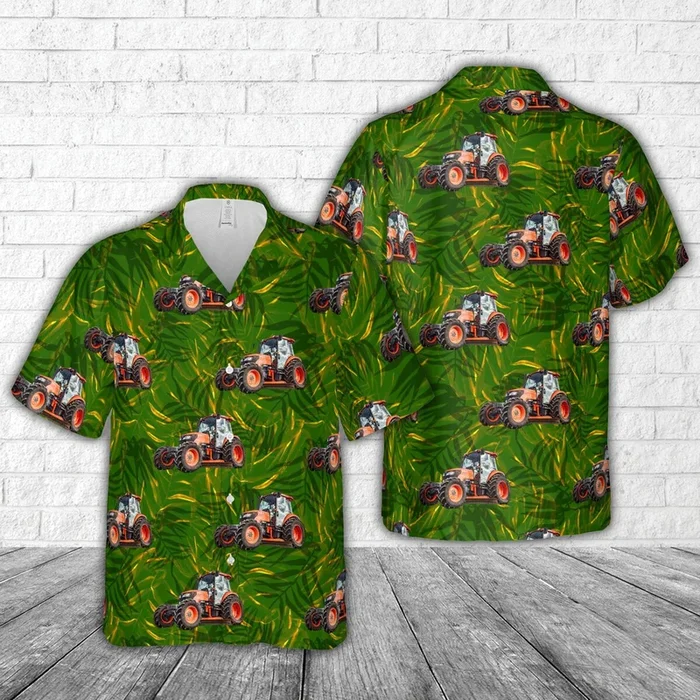 Neilo M7040 Q Cabin Tractor Grader Hawaiian Shirt – Fanshubus.com
