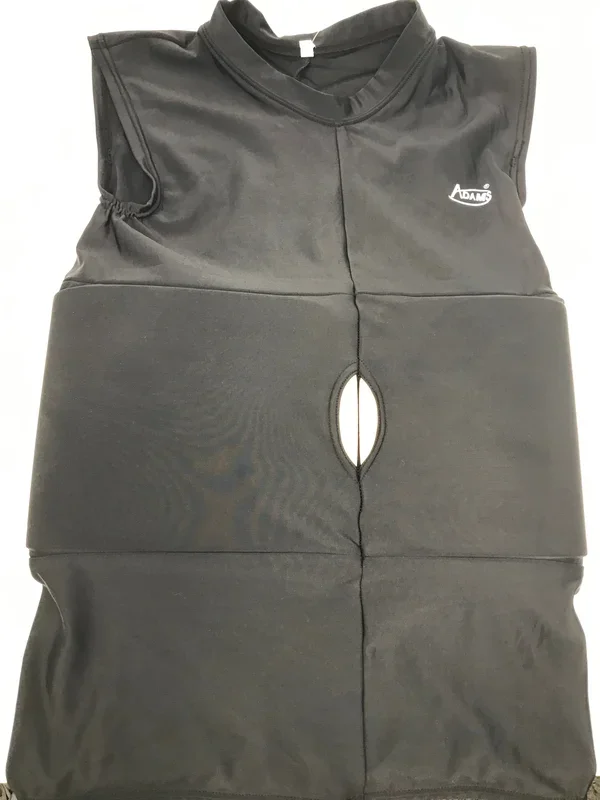 New Adam’s 5 Piece Youth Football Compression Flak Jacket Black Large