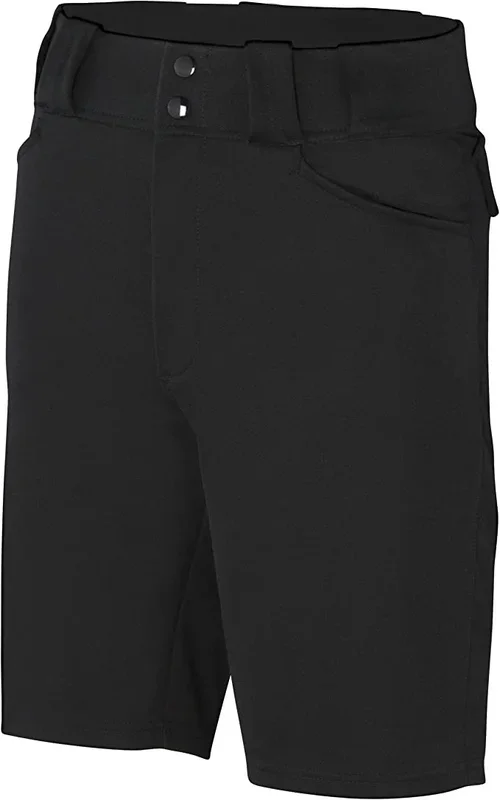 New Adams Shorts Referee Football 9″ Poly/Spandex, Black 38 Inch