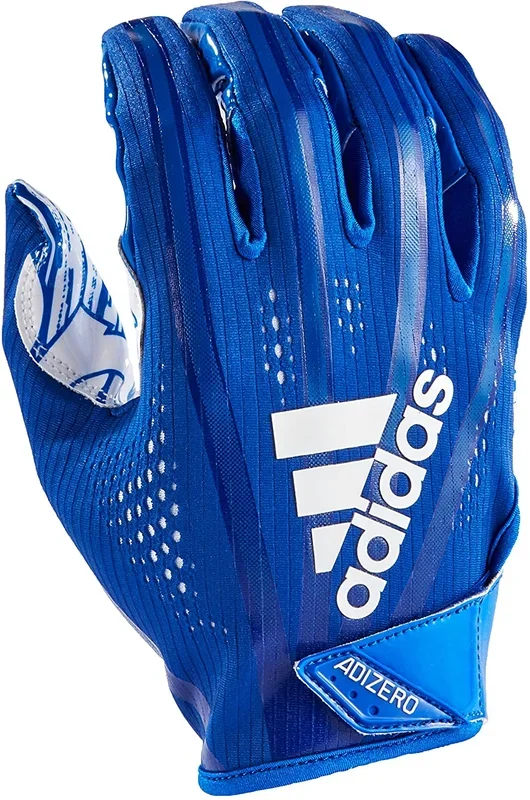 New Adidas Adizero 5-Star 7.0 Football Gloves Adult Size Large Blu/White
