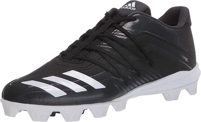New Adidas Afterburner 6 Grail Md K Cleats Baseball Yth Sz 4 K Blk/Wht