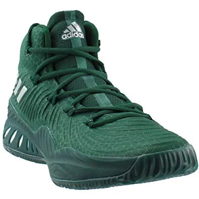 New Adidas Crazy Explosive 2017 Mens 11.5 Basketball Shoes Green/White