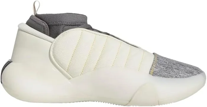 New adidas James Harden Volume 7 Mens Basketball Shoes in Cream White 4.5