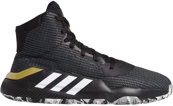 New Adidas Men’s 14 Pro Bounce 2019 Shoe Basketball Black/White