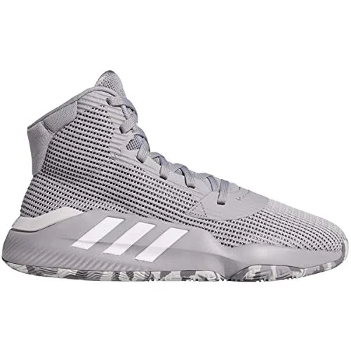 New Adidas Men’s 9 Pro Bounce 2019 Shoe Basketball Light Onix/White/Grey