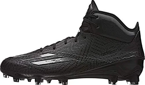 New Adidas Men’s Adizero 5-Star 5.0 Mid Football Molded Cleats 11.5 Black AQ8141