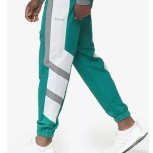 New Adidas Men’s EQT Wind Pants XX-Large Green/White/Gray