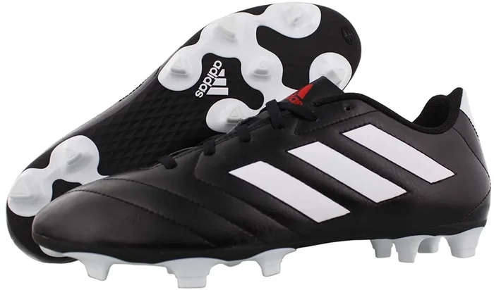 New adidas Men’s Goletto VII FG Sneaker, Core Black/White, 8