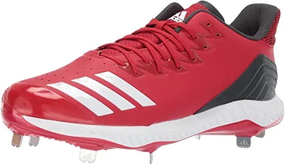New adidas Men’s Icon Bounce Baseball Cleats Size 10.5 Red/White