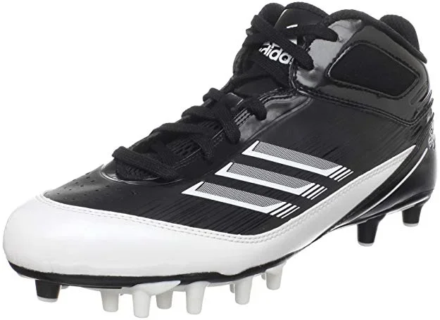 New Adidas Men’s Scorch X SuperFly Mid Football Cleat Men 10 Black/White