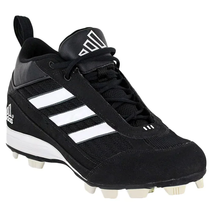 New Adidas Men’s Size 12.5 D. King Molded Low Baseball Cleat Black/White
