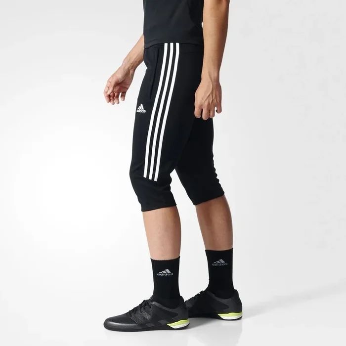 New Adidas Men’s Soccer Tiro 17 3/4 Pants X-Large Black/White