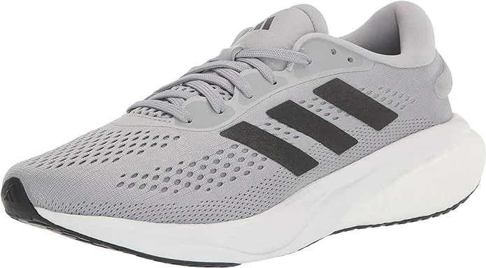 New adidas Men’s Supernova 2 Sneaker, Halo Silver/Black/Crystal White, 8.5