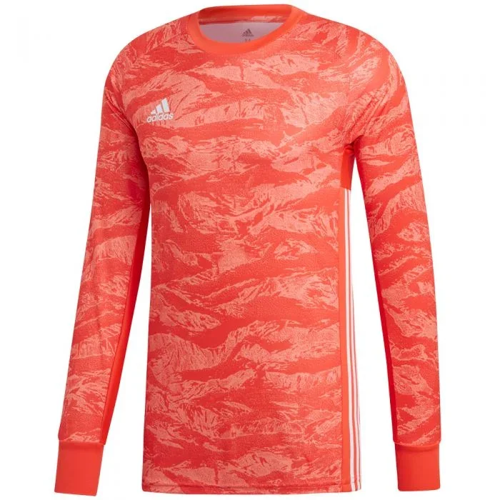 New Adidas Men AdiPro 19 Goalkeeper Long Sleeve Jersey Large Orange/White