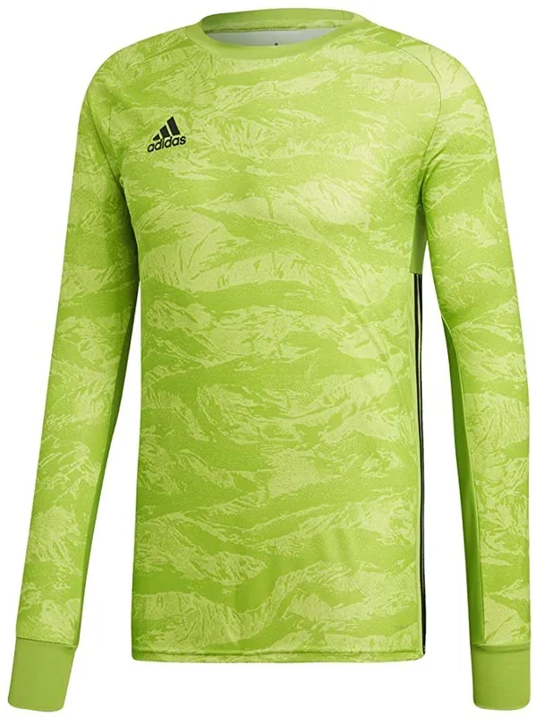 New Adidas Men AdiPro 19 Goalkeeper Long Sleeve Jersey Small Green/White